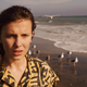 Eleven (Millie Bobby Brown) in her season three psychic beach moment.